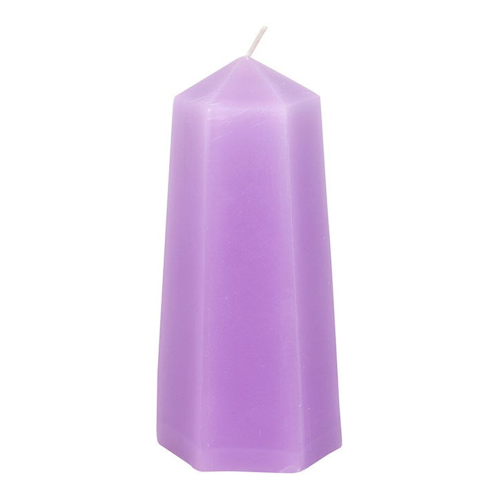 Calming Crystal Candle with Rough Amethyst