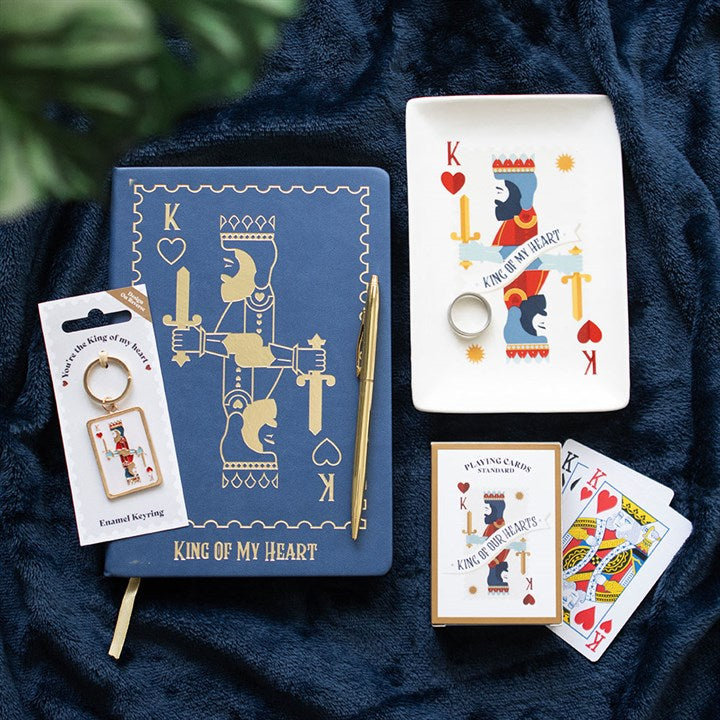 King of My Heart Playing Card A5 Notebook