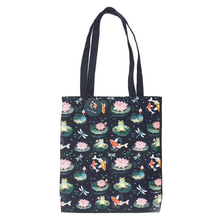 Pond Print Polycotton Tote Bag