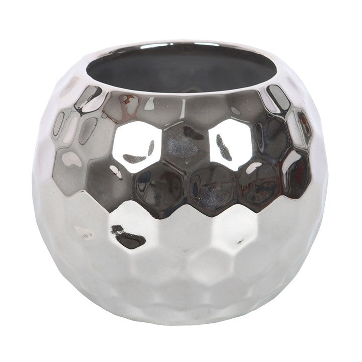 Silver Disco Ball Vase