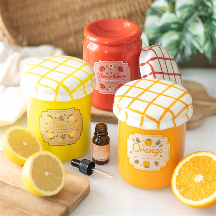 Orange Marmalade Jar Oil Burner and Wax Warmer