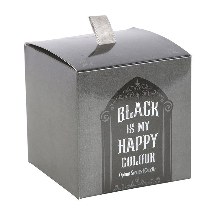 Black is My Happy Colour Opium Candle