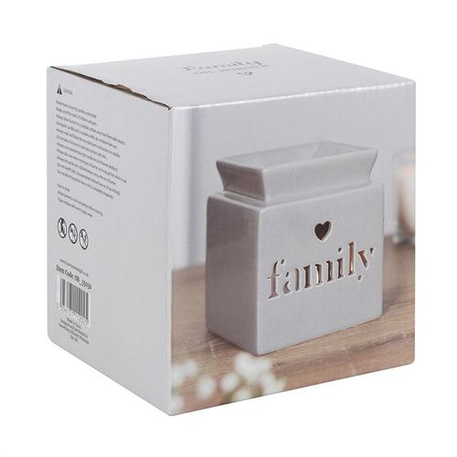 Grey Family Cut Out Oil Burner and Wax Warmer