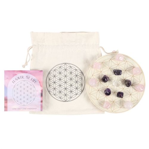 Flower of Life Crystal Grid Set