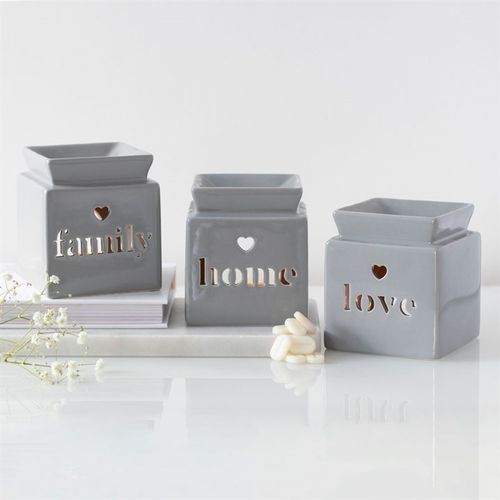 Grey Family Cut Out Oil Burner and Wax Warmer