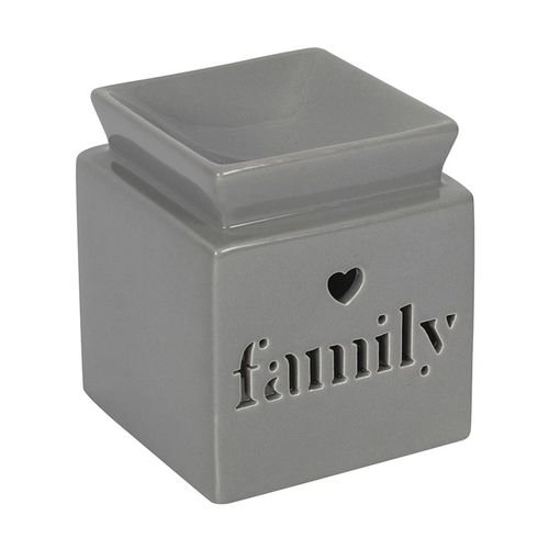 Grey Family Cut Out Oil Burner and Wax Warmer