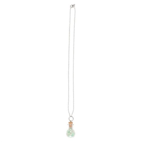 Luck Green Aventurine Crystal Chip Potion Bottle Necklace