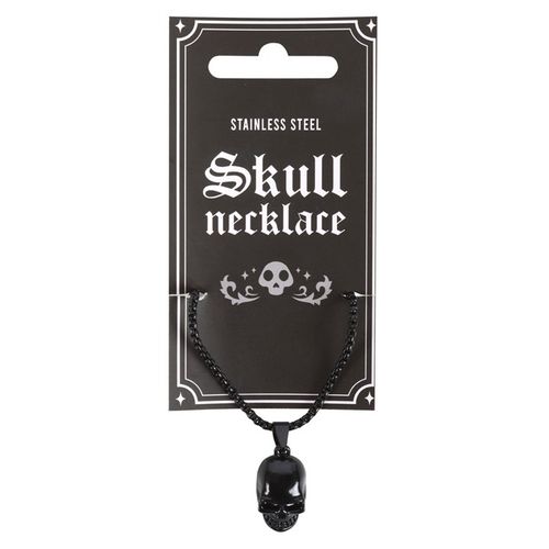 Black Stainless Steel Skull Necklace