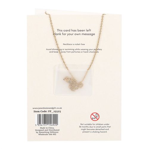 Blue Aura Crystal Mushroom Necklace Greeting Card